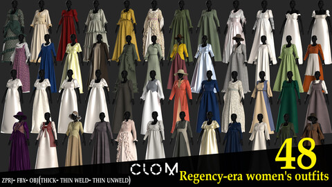 "48 Regency-era Women's Outfits"