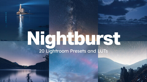 20 Nightburst LUTs & Lightroom Presets