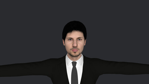 Pavel Durov   Hyper Realistic Full Body Rigged Character