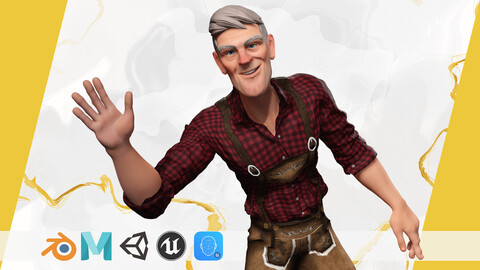 Confident Character Lumberjack Stylized Forester Realism