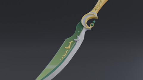 3D Sword moon