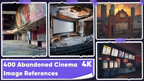 400 Abandoned Cinema Image References - Vol 01