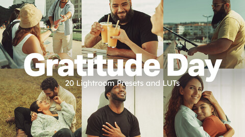 20 Gratitude Day LUTs & Lightroom Presets