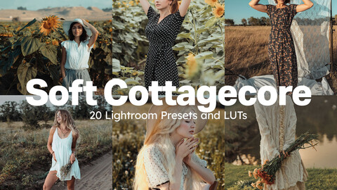 20 Soft Cottagecore LUTs & Lightroom Presets