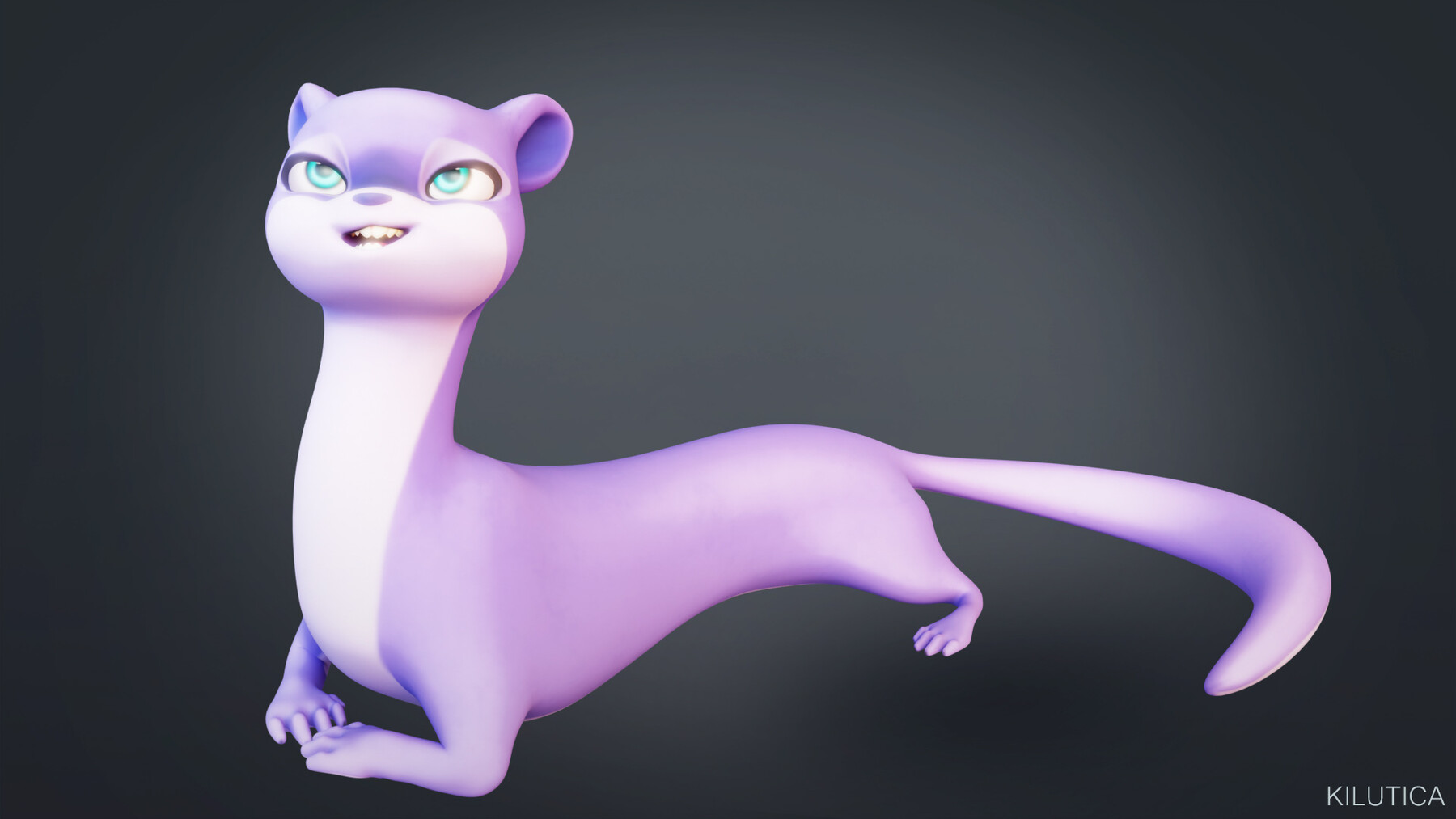 ArtStation - Ferret Rigged 3D model | Game Assets