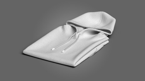 Folded hoodie 3D Model