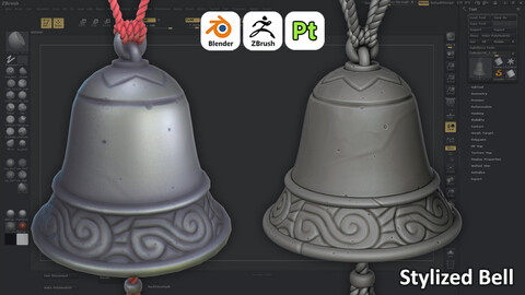 Stylized Bell For Games 3D Art / Tutorial