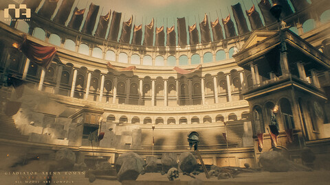 Gladiator Arena Roman Environment Kit