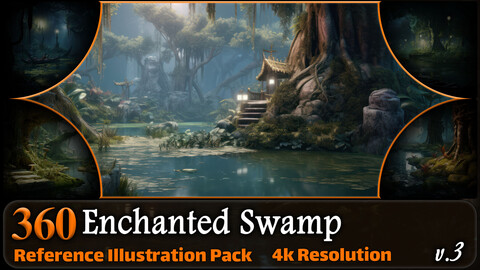 360 Enchanted Swamp Reference Pack | 4K | v.3