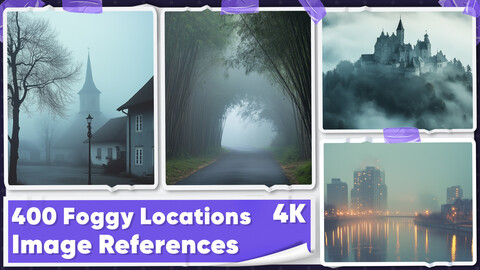 400 Foggy Locations Image References - Vol 01