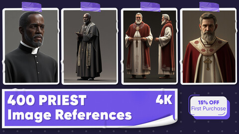 400 Priest Image References - Vol 01