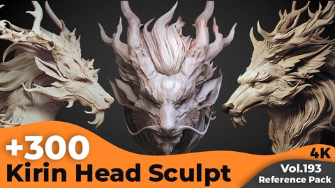 +300 Kirin Head Sculpt Concept (4k)