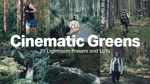 20 Cinematic Greens LUTs & Lightroom Presets