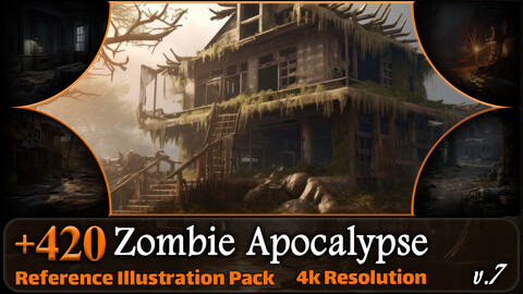 420 Zombie Apocalypse Reference Pack | 4K | v.7