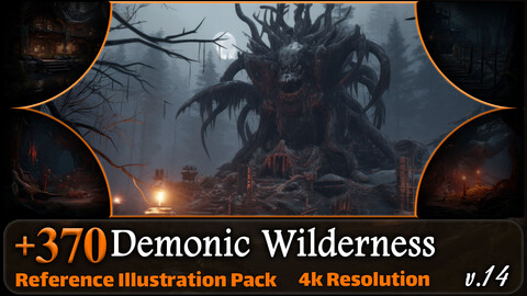 370 Demonic Wilderness Reference Pack | 4K | v.14