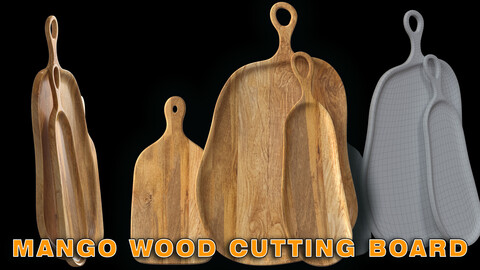 Mango wood cutting board for kitchen