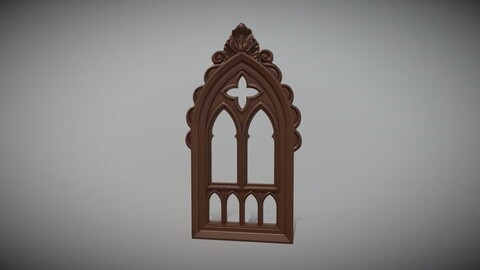 Decorative gothic frame for mirror