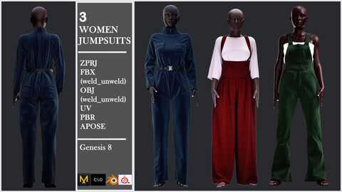 3 Women Jumpsuits