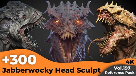 +300 Jabberwocky Head Sculpt Concept(4k)