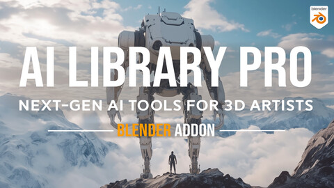 Ai Library Pro - Text to 3D Model Generation - Blender Addon