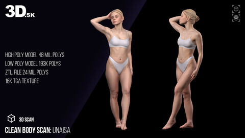 Clean 3D Body Scan | Unaisa Underwear