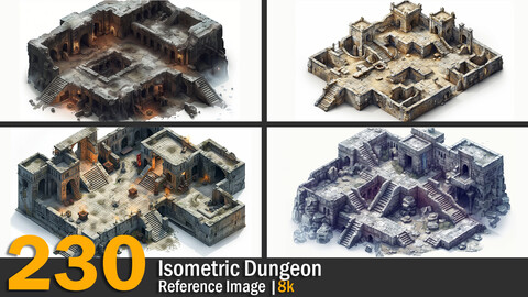 Isometric Dungeon | Reference Images | 8k