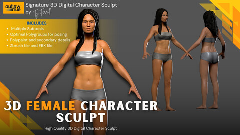 3D Female Character Sculpt