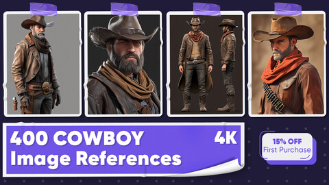 400 Cowboy Image References - Vol 01