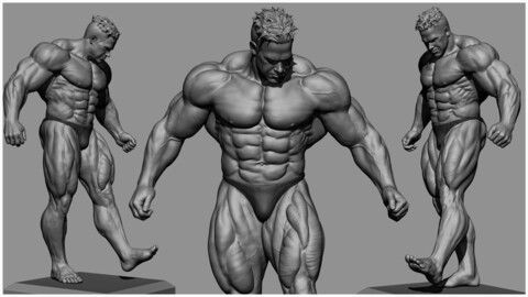 Jay Cutler bodybuilder ZTL+OBJ+STL+FBX