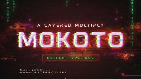 Mokoto Glitch Typeface