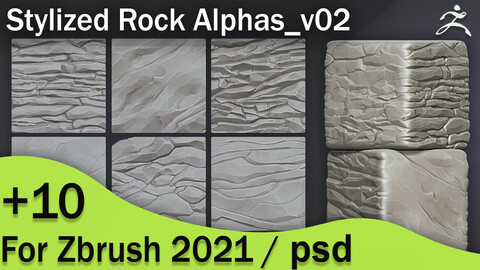 Stylized Rock Alphas_v02