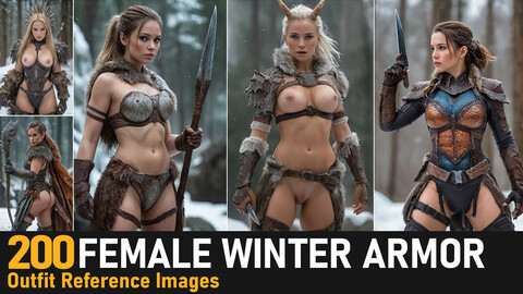 Female Winter Armor|4K Reference Images