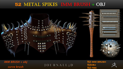 40  metal spikes  IMM BRUSH + obj