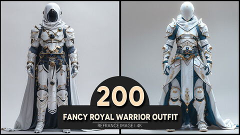 Fancy Royal Warrior Outfit 4K Reference/Concept Images