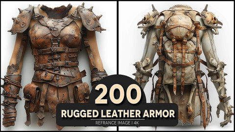 Rugged Leather Armor 4K Reference/Concept Images