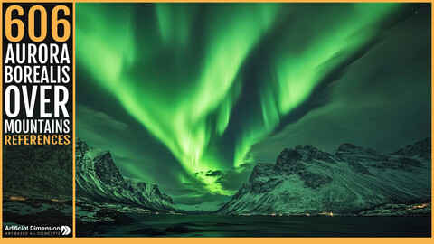 606 Aurora Borealis Over Mountains