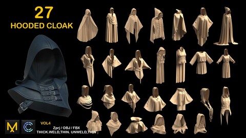 27 HOODED CLOAK