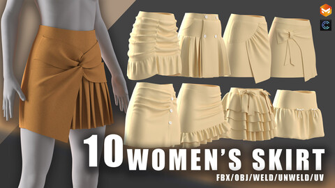 10women's skirt/clo3d/marvelous