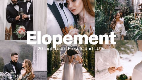 20 Elopement LUTs & Lightroom Presets