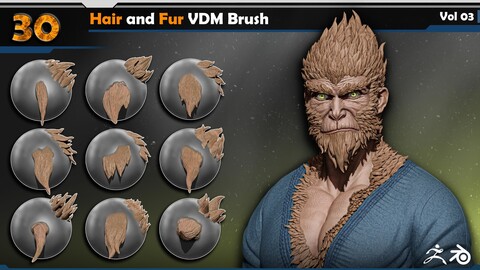 Hair and Fur VDM Brush Vol 03