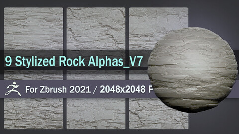 Stylized Rock Alphas_V7