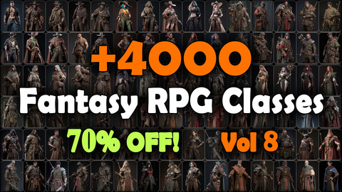 4000 Fantasy RPG Classes Reference Pack | MEGA Bundle | 4K | v.8