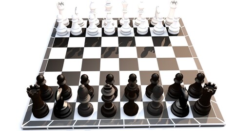 chess board 3d model