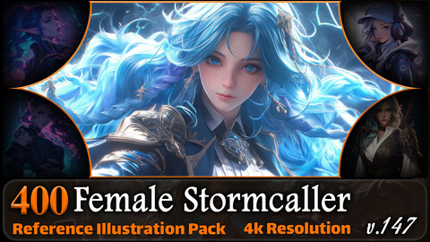 400 Female Stormcaller Reference Pack | 4K | v.147