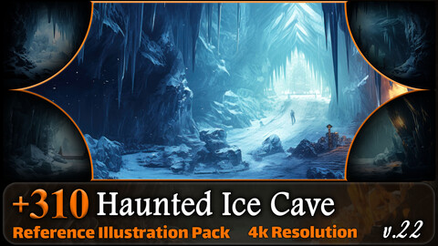 310 Haunted Ice Cave Reference Pack | 4K | v.22