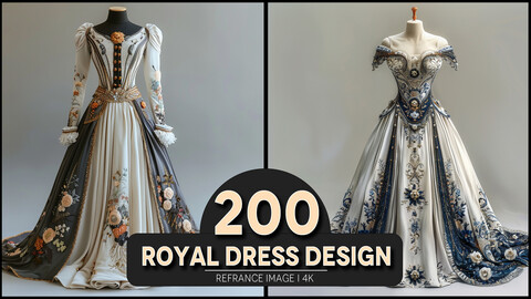 Royal Dress Design 4K Reference/Concept Images