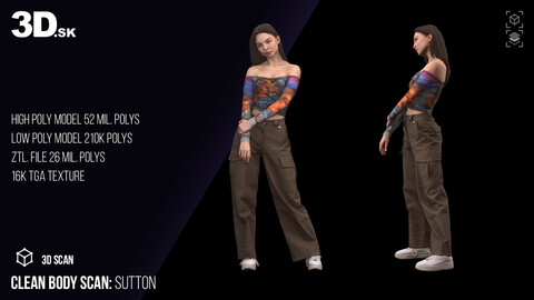 Clean 3D Body Scan | Sutton Clothed