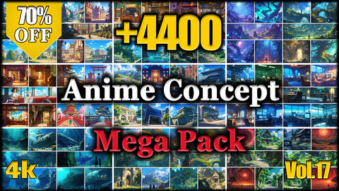 +4400 Anime Concept Reference Image Pack - MEGA PACK v.17