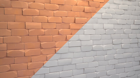 Stylized Brick Wall Material- Breakdown