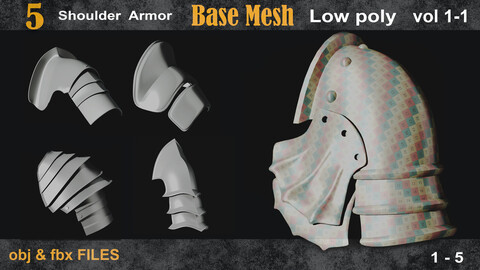 5 Shoulder Armor Basemesh vol 1-01